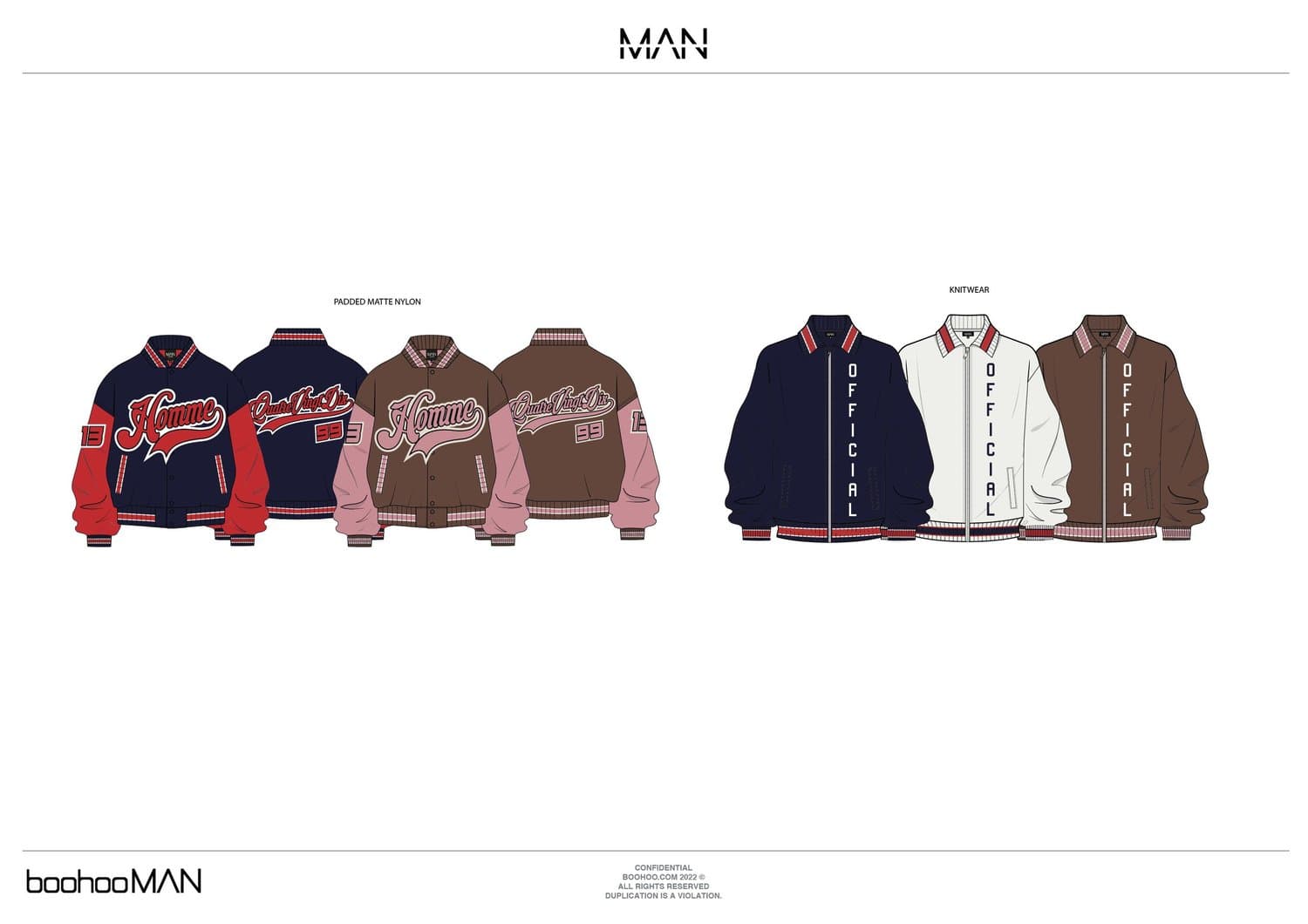 90's Resurgence varsity outerwear CADs