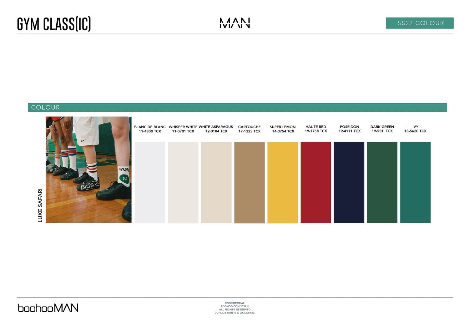 Gym Class(ic) SS22 colour palette