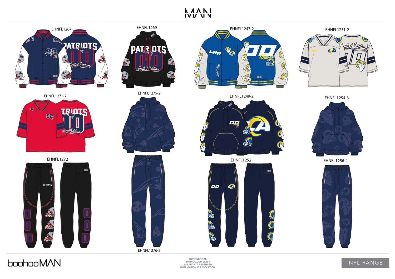 NFL approved styles CADs