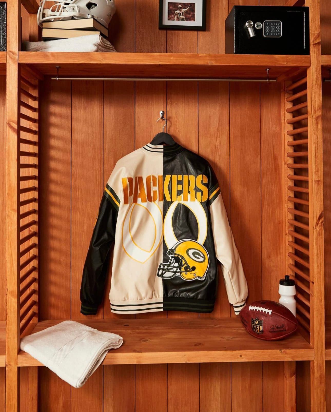 Packers colour-block varsity jacket