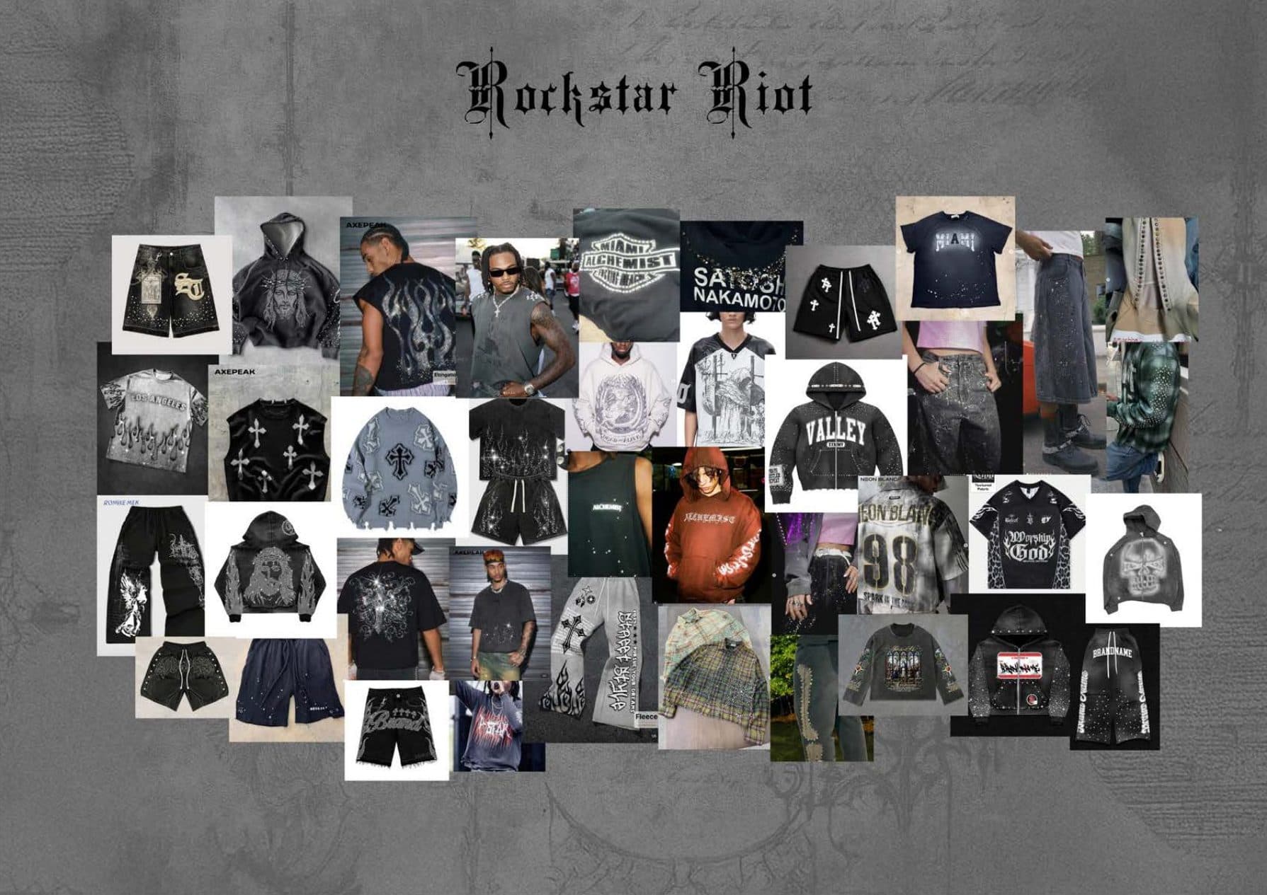 Rockstar Riot mood board